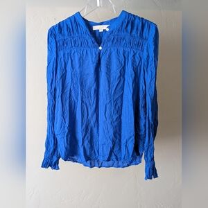 Loft Blue Women's Long Sleeve Blouse